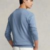 Blå Ralph Lauren Slim Fit Tröja med texturerad bomull för män Blå Ralph Lauren Slim Fit Tröja med texturerad bomull för män