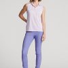 Blå Ralph Lauren Slim Stretch-byxor för kvinnor Blå Ralph Lauren Slim Stretch-byxor för kvinnor