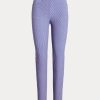Blå Ralph Lauren Slim Stretch-byxor för kvinnor Blå Ralph Lauren Slim Stretch-byxor för kvinnor