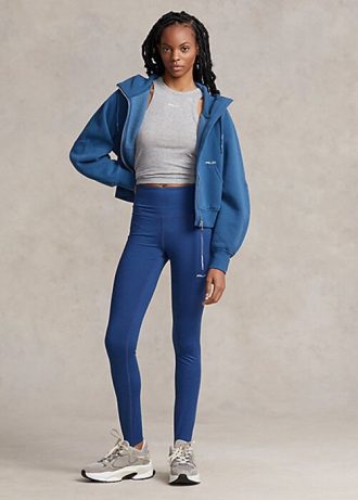 Blå Ralph Lauren Stirrup Stretch Leggings för kvinnor