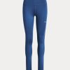 Blå Ralph Lauren Stirrup Stretch Leggings för kvinnor Blå Ralph Lauren Stirrup Stretch Leggings för kvinnor