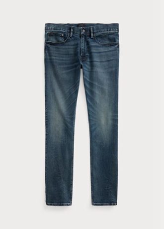 Blå Ralph Lauren Sullivan Slim Performance Stretch Jeans för män