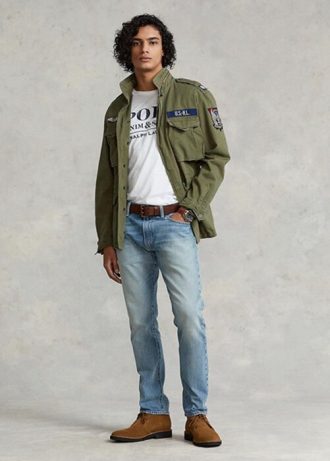 Blå Ralph Lauren Sullivan Slim Stretch Jeans för män