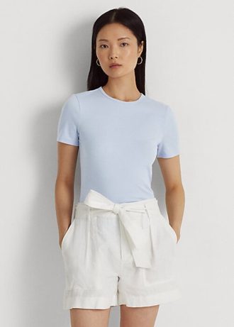 Blå Ralph Lauren T-shirts i stretchig bomull för kvinnor
