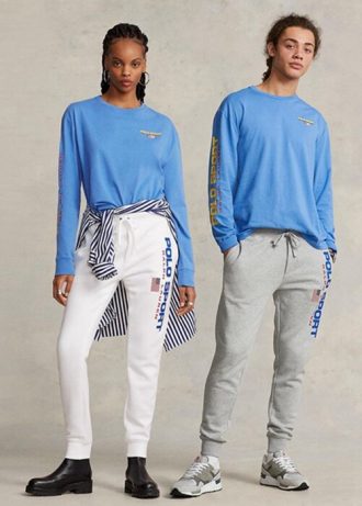 Blå Ralph Lauren T-shirts med klassisk passform pikétröja för män Blå Ralph Lauren T-shirts med klassisk passform pikétröja för män
