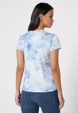 Blå Ralph Lauren T-shirts med logotyp för kvinnor