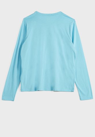 Blå Ralph Lauren T-shirts med rund hals för kvinnor