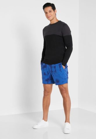 Blå Ralph Lauren Tie Dye Cargo Shorts för män