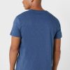 Blå t-shirts med v-ringad logotyp för män Ralph Lauren bröst Blå t-shirts med v-ringad logotyp för män Ralph Lauren bröst