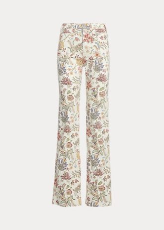 Blomma Ralph Lauren Jenn Flare Jeans med blommönster för kvinnor