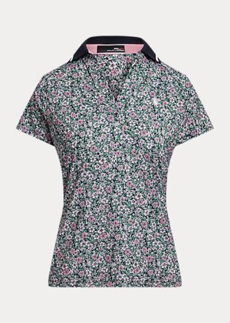 Blomma Ralph Lauren skräddarsydda pikétröjor i passform för kvinnor