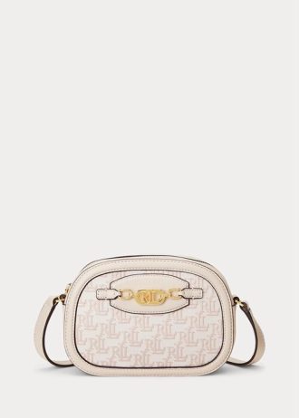 Blush/Ljusrosa Ralph Lauren Monogram Medium Jordynn Crossbody-väskor för kvinnor