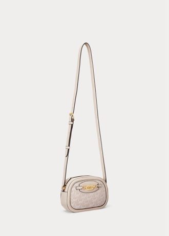 Blush/Ljusrosa Ralph Lauren Monogram Medium Jordynn Crossbody-väskor för kvinnor