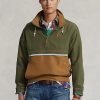 Brun flerfärgad Ralph Lauren Packable vattenavvisande huvjackor för män