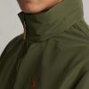 Brun flerfärgad Ralph Lauren Packable vattenavvisande huvjackor för män