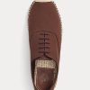 Brun Ralph Lauren Canvas Espadrille med snörning för kvinnor