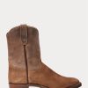 Brun Ralph Lauren Roughout Mocka för män & Läderstövlar Brun Ralph Lauren Roughout Mocka för män & Läderstövlar