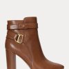 Bruna dam Ralph Lauren Madelyn Burnished läderboots Bruna dam Ralph Lauren Madelyn Burnished läderboots