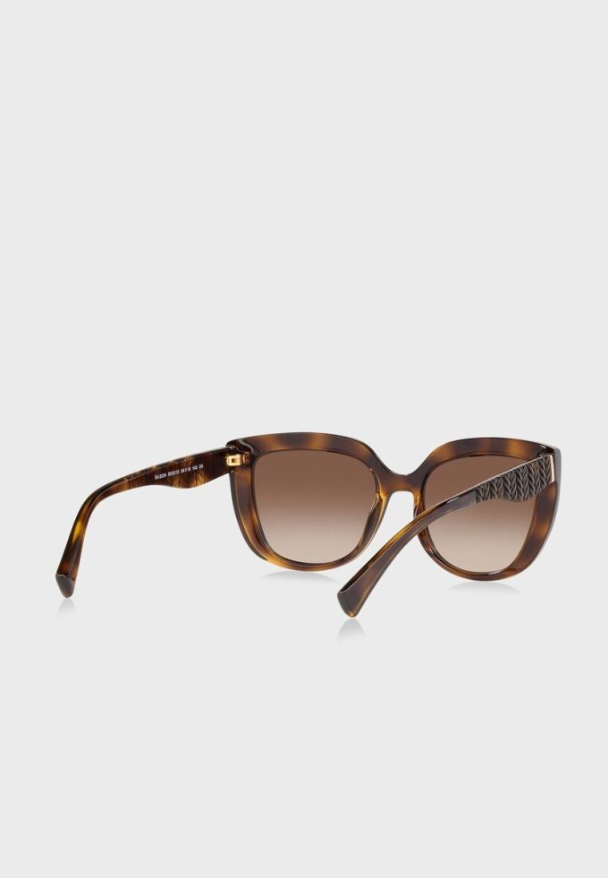 Bruna Ralph Lauren 0Ra5254 Butterfly Solglasögon för kvinnor