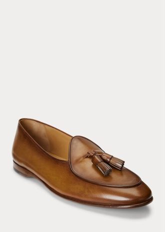 Bruna Ralph Lauren Belvin kalvskinnsskor för män