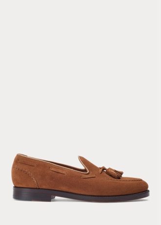 Bruna Ralph Lauren Booth Loafers i mocka för män