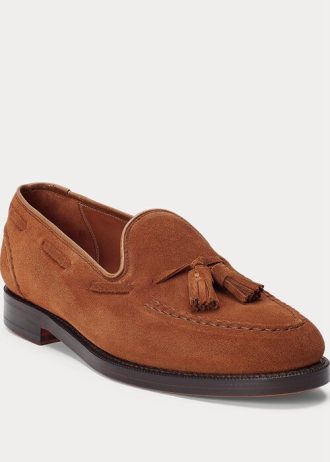 Bruna Ralph Lauren Booth Loafers i mocka för män