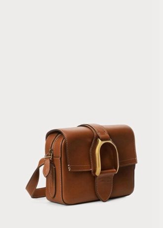 Bruna Ralph Lauren Calfskin Welington Crossbody-väskor för kvinnor