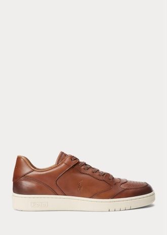 Bruna Ralph Lauren Court lädersneakers för män