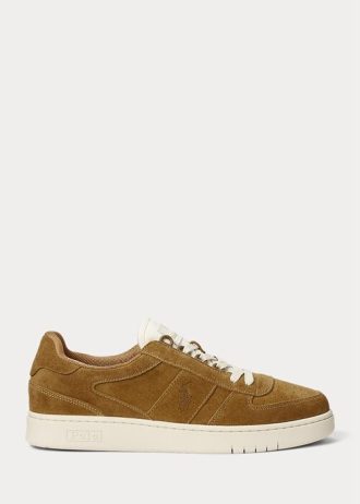 Bruna Ralph Lauren Court Sneakers i mocka för män