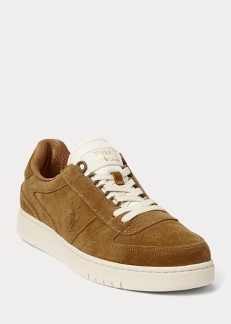 Bruna Ralph Lauren Court Sneakers i mocka för män