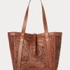 Bruna Ralph Lauren handverktygsväskor i läder för kvinnor Bruna Ralph Lauren handverktygsväskor i läder för kvinnor