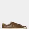 Bruna Ralph Lauren Longwood lädersneakers för män