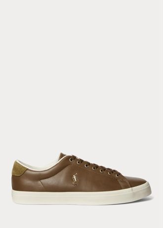Bruna Ralph Lauren Longwood lädersneakers för män