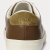 Bruna Ralph Lauren Longwood lädersneakers för män