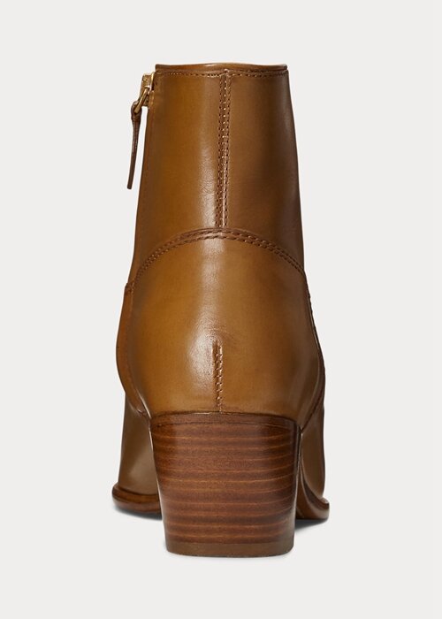Bruna Ralph Lauren Lucille läderstövlar för kvinnor Bruna Ralph Lauren Lucille läderstövlar för kvinnor