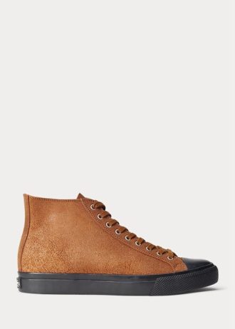 Bruna Ralph Lauren Mayport Sneakers i mocka för män