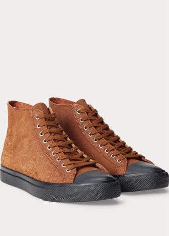 Bruna Ralph Lauren Mayport Sneakers i mocka för män