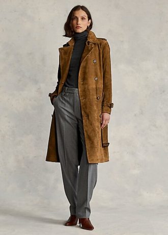 Bruna Ralph Lauren mockakappor för kvinnor