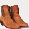 Bruna Ralph Lauren Plainview Chelsea-stövlar i mocka för män Bruna Ralph Lauren Plainview Chelsea-stövlar i mocka för män