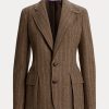 Bruna Ralph Lauren Preston Herringbone-jackor för kvinnor Bruna Ralph Lauren Preston Herringbone-jackor för kvinnor