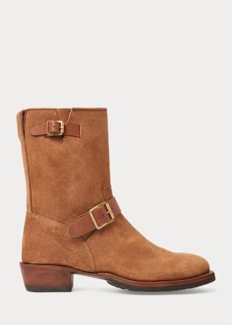 Bruna Ralph Lauren Roughout Mockastövlar för män