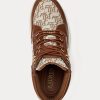 Bruna Ralph Lauren Rylee Monogram Jacquard High-Top Sneakers för kvinnor Bruna Ralph Lauren Rylee Monogram Jacquard High-Top Sneakers för kvinnor