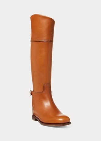 Bruna Ralph Lauren Sallen ridstövlar i kalvskinn för kvinnor Bruna Ralph Lauren Sallen ridstövlar i kalvskinn för kvinnor