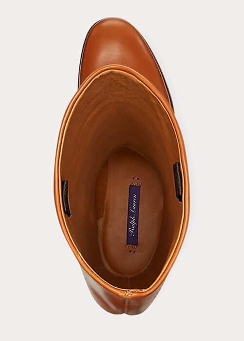 Bruna Ralph Lauren Sallen ridstövlar i kalvskinn för kvinnor Bruna Ralph Lauren Sallen ridstövlar i kalvskinn för kvinnor
