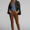 Bruna Ralph Lauren skinnbyxor i skinn för kvinnor Bruna Ralph Lauren skinnbyxor i skinn för kvinnor