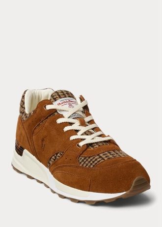 Bruna Ralph Lauren Trackster 200 Harris Tweed® sneakers för män