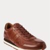 Bruna Ralph Lauren Train 85 lädersneakers för män Bruna Ralph Lauren Train 85 lädersneakers för män