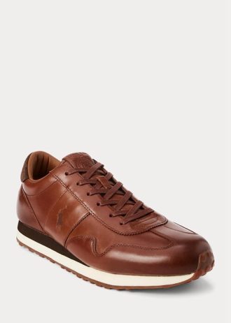 Bruna Ralph Lauren Train 85 lädersneakers för män
