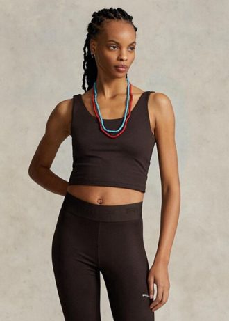 Bruna Ralph Lauren tröja i mockade damer