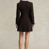 Bruna Ralph Lauren Tweed Fit-and-Flare kappor för kvinnor